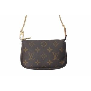 Louis Vuitton Pochette Monogram Pouch Brown Accessory